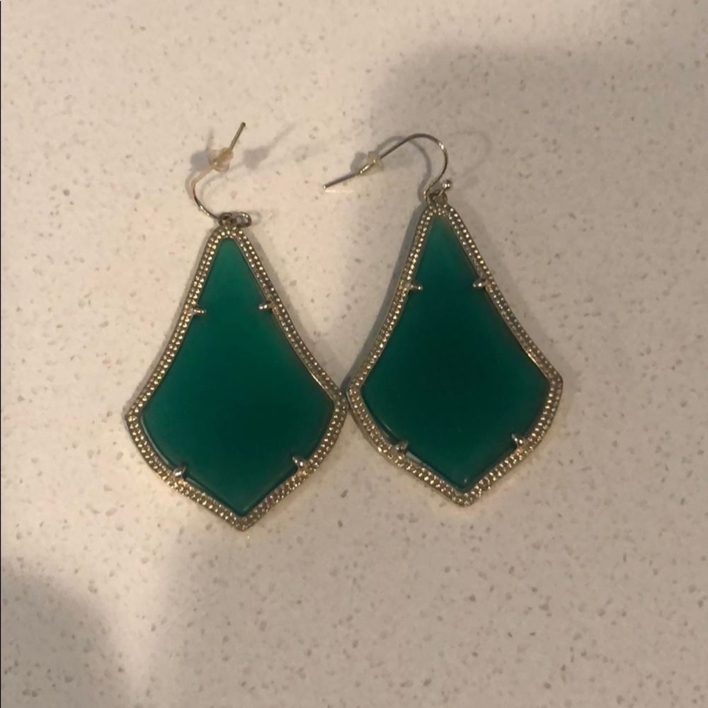 Green Kendra Scott Earrings